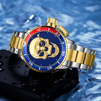WWOOR 2021 Мъжки часовници Най-добрата марка Луксозни Модерни Спортни Кварцов Напълно стомана Водоустойчив светещи ръчни часовници За мъже Relogio Masculino
