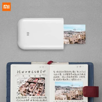 Xiaomi mijia AR принтер 300 dpi Преносим Мини джоб за снимки с поделками 500 ма фотопринтер pocket принтер работа с mijia