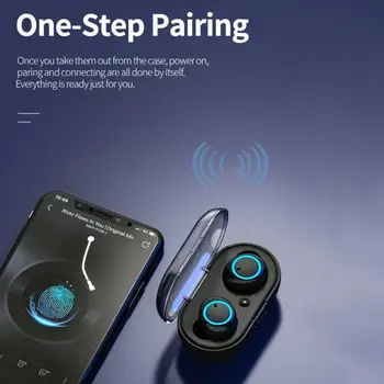 Y50 TWS Bluetooth Слушалки 5,0 Безжична Слушалка е IPX7 Водоустойчив Слушалки с дълбок бас Тези Безжични Стерео Слушалки Спортни Слушалки