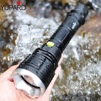 YUPARD XML-T6 LED жълта светлина на факел Фенерче лампа за гмуркане водолаз риболовен Подводен фенер водоустойчив 26650 18650 батерия