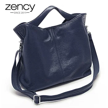 Zency търговия на Едро с Модни дамски чанта от Естествена кожа, Дамски Ежедневни чанти-тоут Чар Чанта-месинджър Класически чанта-портфейл