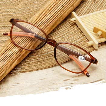 Zilead Диоптър+1 До+4 Удобни Кръгли Очила За Четене, за жени и За мъже Свръхлеки HD Прозрачни Лещи Дальнозоркие очила Очила за далекогледство