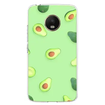 авокадо естетически калъф за телефон с плодове Gteen за Motorola Moto G9 Power G7 G8 Play G6 Plus G5 G30 One Fusion Vision Action E6 E