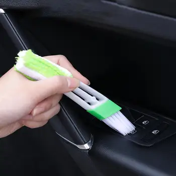 Автомобилна Вентилационна Четка за климатик От микрофибър за Пречистване на предната решетка Автоматично Подробно Щори Четка за прах Автоаксесоари за стайлинг на автомобили