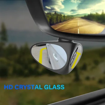 Автомобилно Огледало За Слепи Зони Регулируема Въртящо Се На 360 Градуса Лепкава Широкоугольное Огледало За Слепи Зони Помощно Огледало За Обратно Виждане