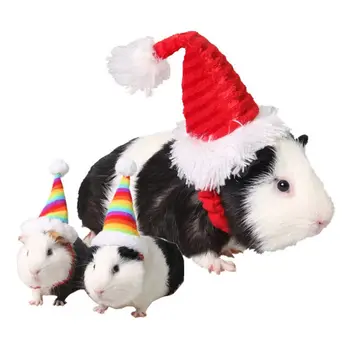 Аксесоари за партита Хамстер, Аксесоари за главата, Малки Животни Плъхове Декор, костюм, Шапка, Котки Шапка на Дядо Коледа Коледна шапка за домашни любимци