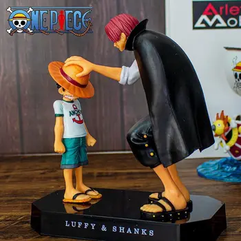 Аниме One Piece Детство Luffy И Шанкс Рыжеволосая Фигурка Модел Украса На Подарък За Рожден Ден Се Събират Играчки За Децата