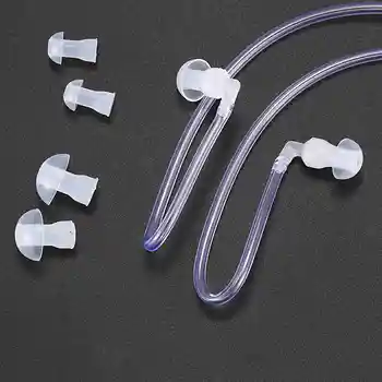 Антирадиационные Binaural Слушалки стерео слушалки с Микрофон Универсален 3,5 mm Шумоподавляющие Акустични Слушалки с въздушна тръба
