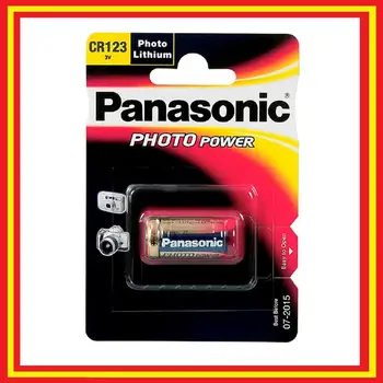 Батерия Panasonic CR123 3 В Специална Литиева Фото Батерия cr123a lithium - Оригинал - Отлична сделка