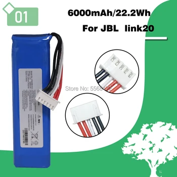 Батерия от 3.7 от 6000 mah за JBL линк 20 P763098 01A Безжична батерия високоговорителя Bluetooth