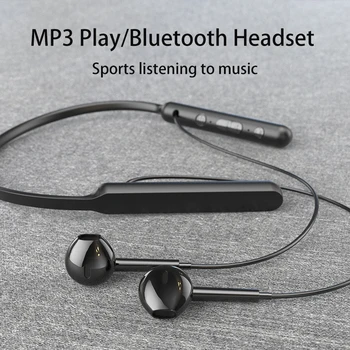 Безжични Bluetooth Слушалки С Шумопотискане ушите Bluetooth Слушалки, Музикални Слушалки на Шийката на Каишка Спортни Слушалки За Спорт