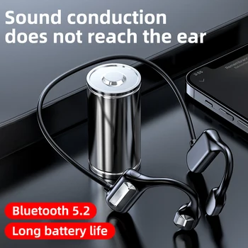 Безжични Слушалки Костна Проводимост Bluetooth Стерео Слушалки Аудио Mp3 с Музикален Микрофон За Xiaomi Huawei Apple