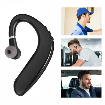 Безжични слушалки с микрофон за всички смартфони, спортни слушалки с усилвател с Bluetooth и микрофон