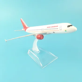 БЕЗПЛАТНА ДОСТАВКА 16 СМ AIR INDIA A320 AIRLINES МОДЕЛ САМОЛЕТ ОТ МЕТАЛНА СПЛАВ МОДЕЛ САМОЛЕТ ИГРАЧКА САМОЛЕТ ПОДАРЪК за рождения ДЕН НА играчки за деца