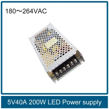 Безплатна доставка CL 5V40A 200 W ултра-импулсно захранване Пълноцветен led дисплей източник на захранване,входно напрежение 220-230 nightscape В