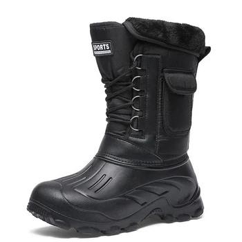 Ботуши Топли Непромокаеми Обувки 2021 За активна почивка, Риболов, Зимни Работни обувки, Мъжки обувки, Мъжки обувки, Риболовни ботуши #LAHXZ-114