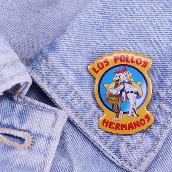 Брошка-жени с логото на ресторант Los Pollos Hermanos от Breaking Bad