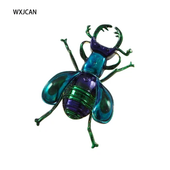 Брошка на насекомо с емайл WXJCAN Уникална индивидуална брошка-бръмбар златар декоративна спилла