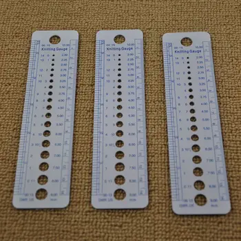 Великобритания САЩ Канада Размери на Аксесоари за плетене на една Игла Калибър-Инчов Шевна Линия Инструмент СМ 2-10 мм Размер на Измерване на Шевни Инструменти