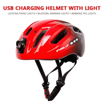 Велосипеден шлем С led задни светлини МТБ Mountain Road Чели 