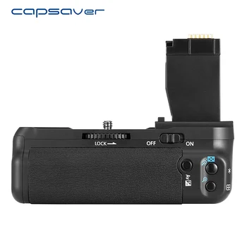 вертикална батарейная дръжка capsaver за Canon EOS 750D 760D T6i T6s X8i 8000D Помещение Смяна на притежателя на батерии BG-E18 Работа с LP-E17