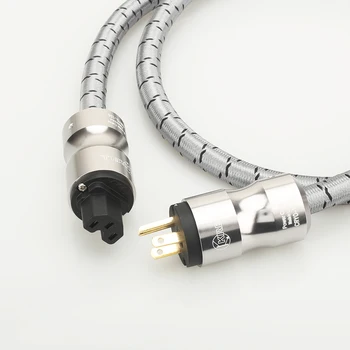 Висококачествен аудиофильский захранващ кабел Crell CRYO-156 US AC захранващ Кабел HiFi кабел ac ЕС захранващ Кабел