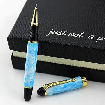 Висококачествен мрамор метална гел писалка офис и училищни консумативи, Подарък Луксозна писалка хотелски бизнес е избор на химикалка