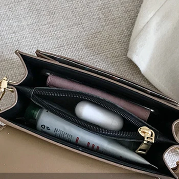 Висококачествени чанти през рамо от изкуствена кожа за жени, Модни дамски чанта на рамото, женствена чанта с широк пагон, чанта-месинджър