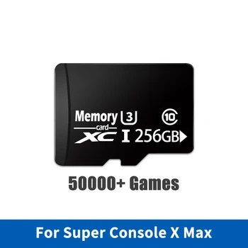 Високоскоростен TF карта Вградена 50000+ Ретро игри от 64 GB 128 GB, 256 GB Карта Памет За Супер Конзола X PRO/RG351V/Супер Конзола X Max