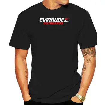 Висящи двигатели Evinrude E-TEC Двигатели Evinrude САЩ Черна тениска S-5XL