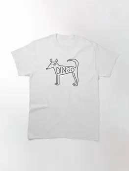 Върховете Тениска Дамска Класическа Тениска с куче Динго