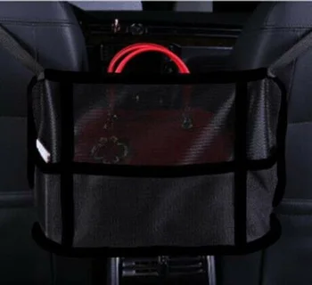 Вътрешната седалка за кола страничен джоб за съхранение на окото чанта автомобили mesh bag скоба рафтове за съхранение