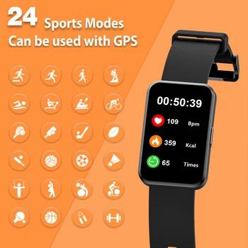 Германия Безплатна Доставка Смарт часовници за мъже и жени Монитор на сърдечната честота Водоустойчив Фитнес тракер, Спортни Смарт часовници за Android Xiaomi