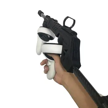 Гореща VR Шутър Grip Gun Задника за ръководителите на Oculus Quest 2 Поставка за снимане VR За игри-шутъри Quest 2 и Аксесоари