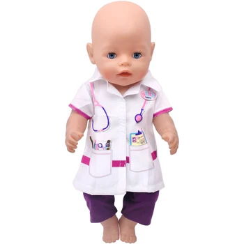 ГОРЕЩА РАЗПРОДАЖБА Костюм на д-Р Подходяща за кукли Новороденото 43 см,кукла Ненуко 42 см., на Американската момичета от 18 инча, Аксесоари за дрехи за кукли