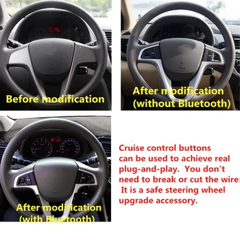 Гореща разпродажба! Нови бутони на волана за Hyundai VERNA SOLARIS 2010-2016 Ключ бутони за управление на силата на звука на звука на волана