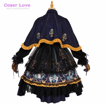 Готическа Лолита Божественото спасение в Ретро стил ⅱ черна рокля рокля за момичета дъждобран-шал