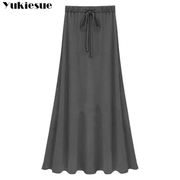 дамска пола с висока талия пола дамска мода 2020 дамски дълги памучни трапециевидные тесни поли jupe femme мини-макси пола, пола-молив