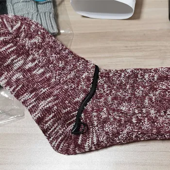 Дамски памучни дълги чорапи с бутони Над коляното чорапи, ярки цветове, обикновена кашмир удобни чорапи, Коледни подаръци, НОВА 2021 година