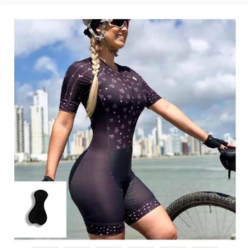 Дамски секси черна Триатлонная спортно облекло за колоездене в Колумбия Комплекти дамски дрехи с Безплатна Доставка Еластичен Чорапогащник от Ликра мтб
