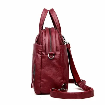 Дамски чанта на рамото от мека кожа YILIAN 2021, нов модерен раница за пазаруване, пътуване, жокера, раница с голям капацитет