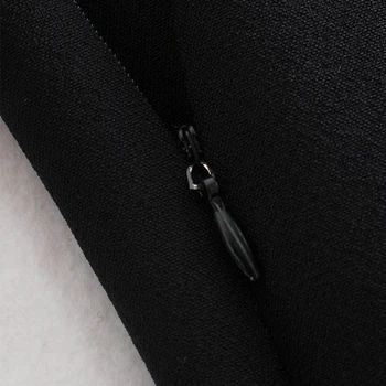 Дамски черни, асиметрични поли с пискюли Faldas Mujer с цип Дамски секси мини пола DA2205
