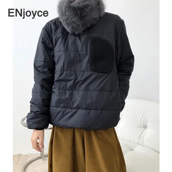 Дамско зимно яке-пуловер с подплата от памук и мека подплата 2020 Нов Дизайн на Мода Японски Стил Свободното Ежедневното топло палто Облекло