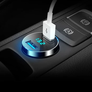 Двоен USB 3.1 A зарядно устройство led дисплей за Chevrolet Cruze TRAX Aveo Lova Sail EPICA Captiva Malibu Волта Камаро Кобалт