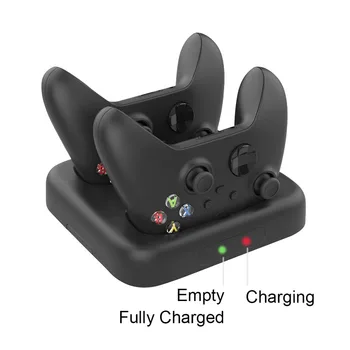Двойно зарядно устройство ще захранване на Зарядно устройство, USB Type C за Xbox Series X Аксесоари за Геймпада Контролер Захранване на зарядно устройство ще захранване на Зарядно устройство Поставка