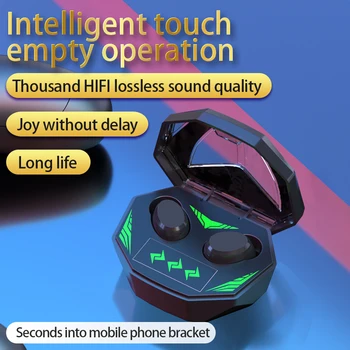 Детска слушалки Tws с ниска латентност за безжична връзка bluetooth 5.2 ушите с шумопотискане stero слот слушалки за телефон