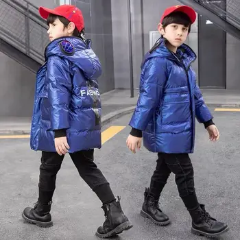 Детски якета за момчета Палтото Дебело яке Альтмана с ярко лице без измиване Детски зимни връхни дрехи Детски дрехи от 3 до 13 години