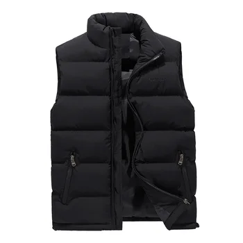 директна доставка на мъжки зимна жилетка е Топло зимно яке без ръкави Мъжка жилетка Модни есенни ежедневни палто M-5XL AXP189