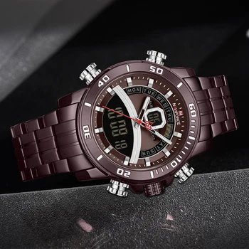 Директни продажби 2021 NAVIFORCE Най-продаваните мъжки часовник Ежедневните Бизнес Водоустойчив Календари Светлинен Часовник Кварцов мъжки часовник