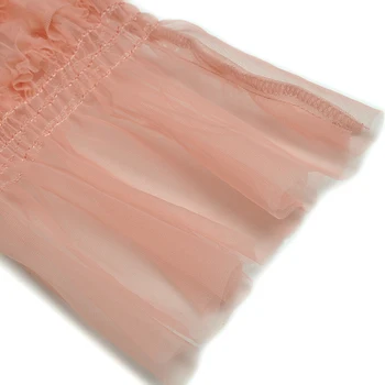 Дълга рокля Дизайнерска мода Пролет Есен Нов Висококачествен женски V-образно деколте с дълъг ръкав Секси елегантни ежедневни вечерни мрежести рокли
